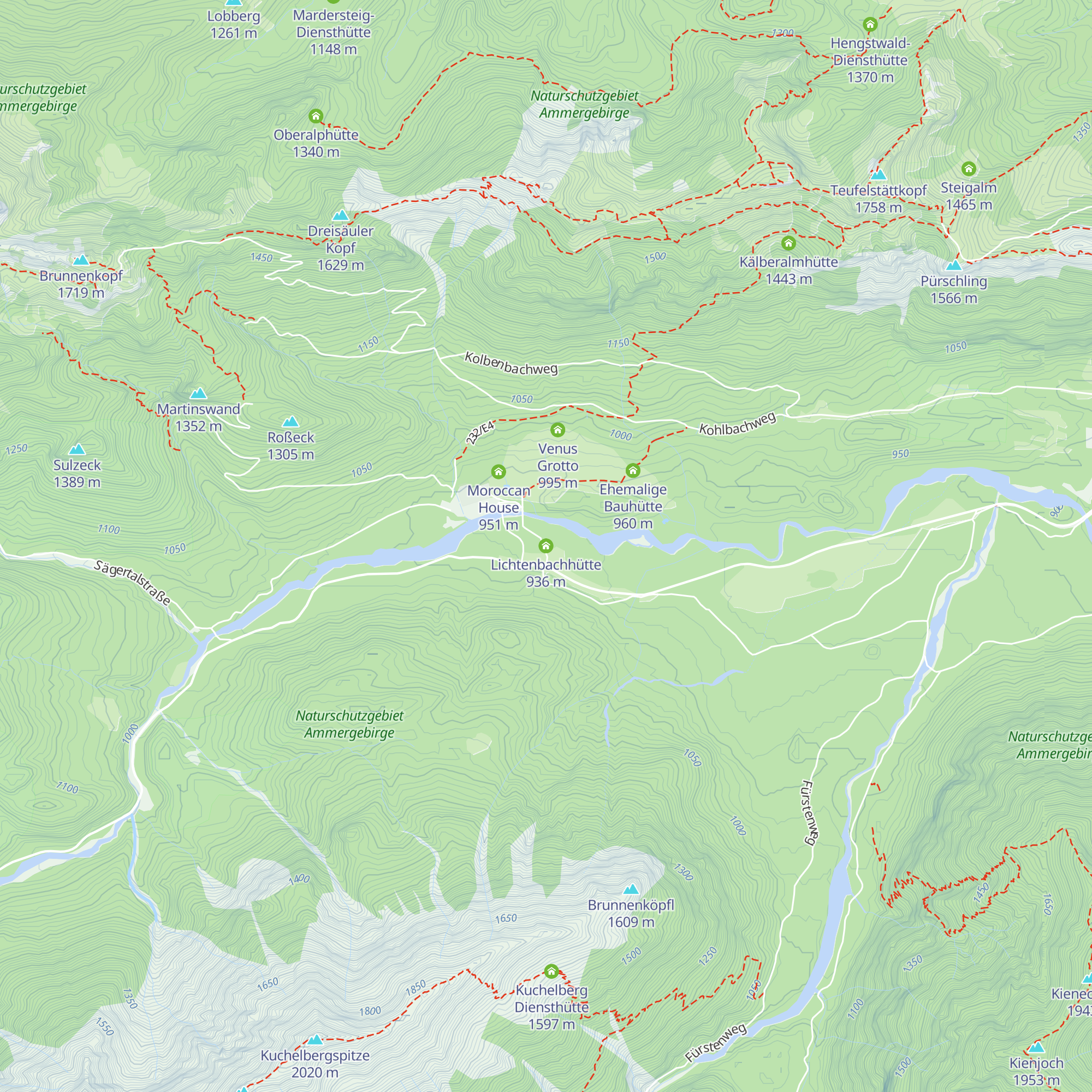 Lichtenbachhütte map