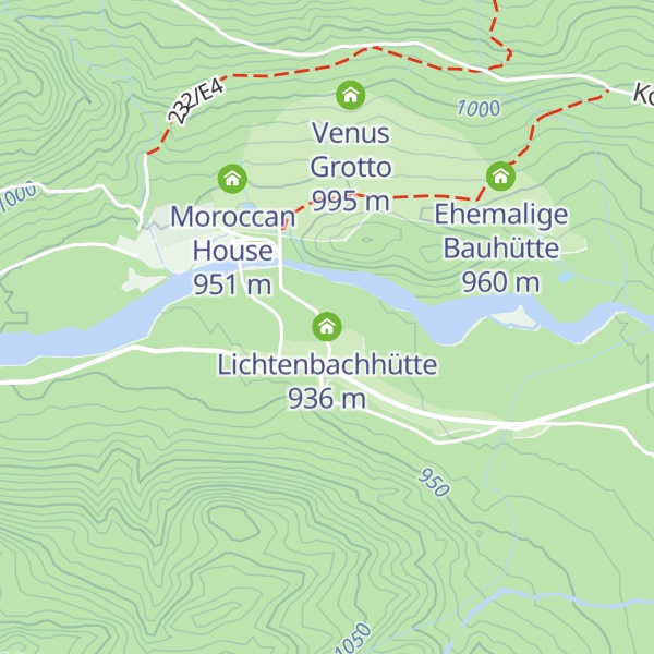 Map of Lichtenbachhütte