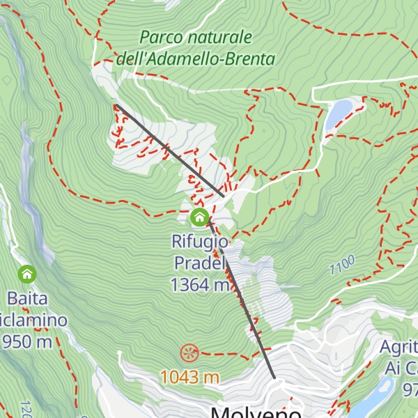 Map of Albergo Ristorante Del Brenta