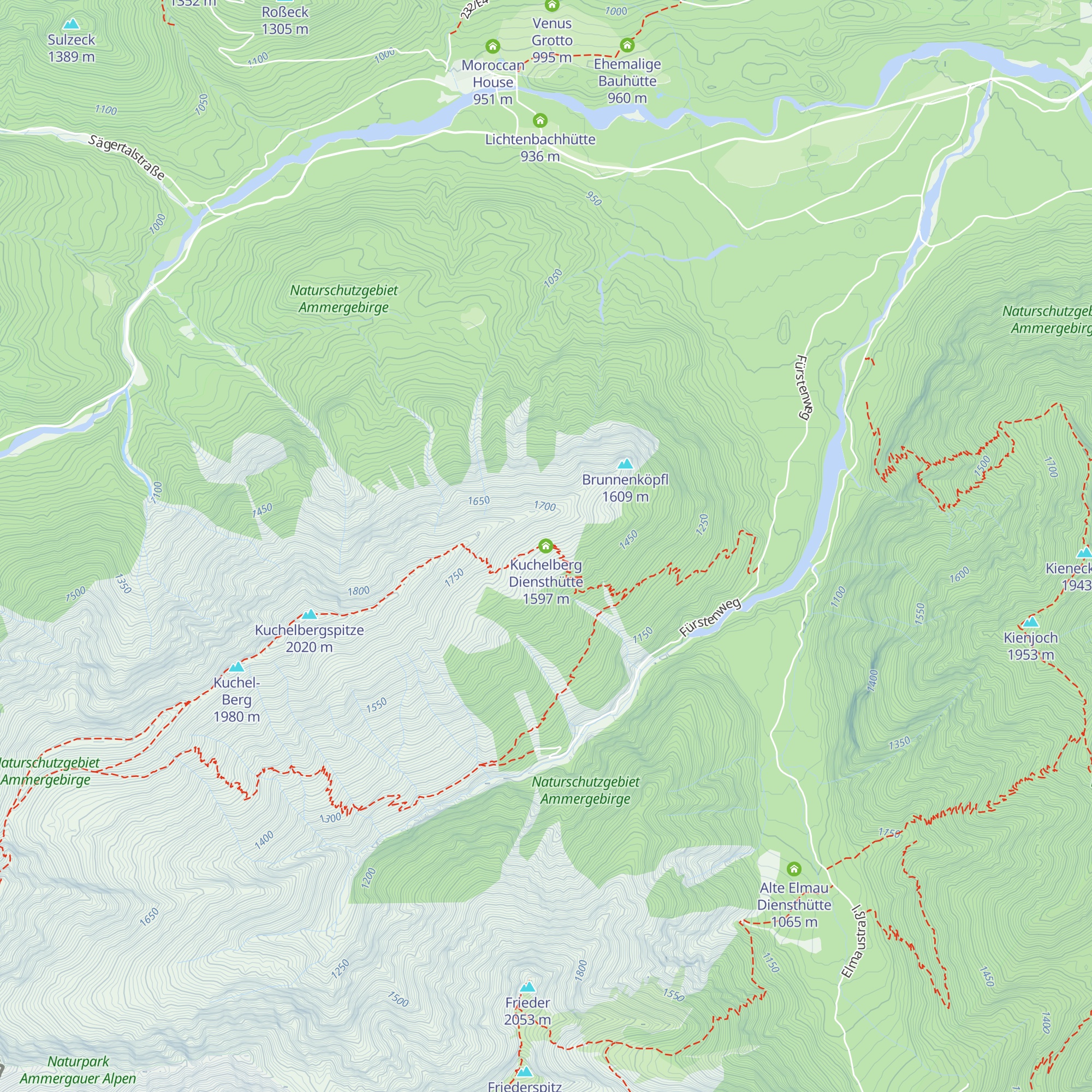Kuchelberg Diensthütte map