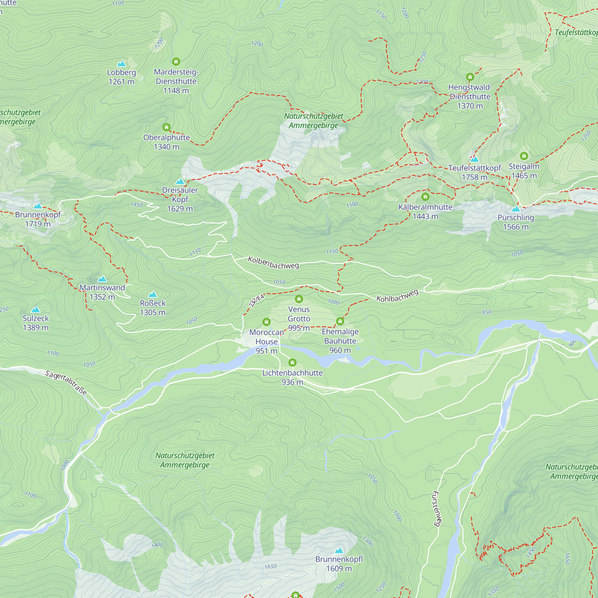 Venus Grotto map