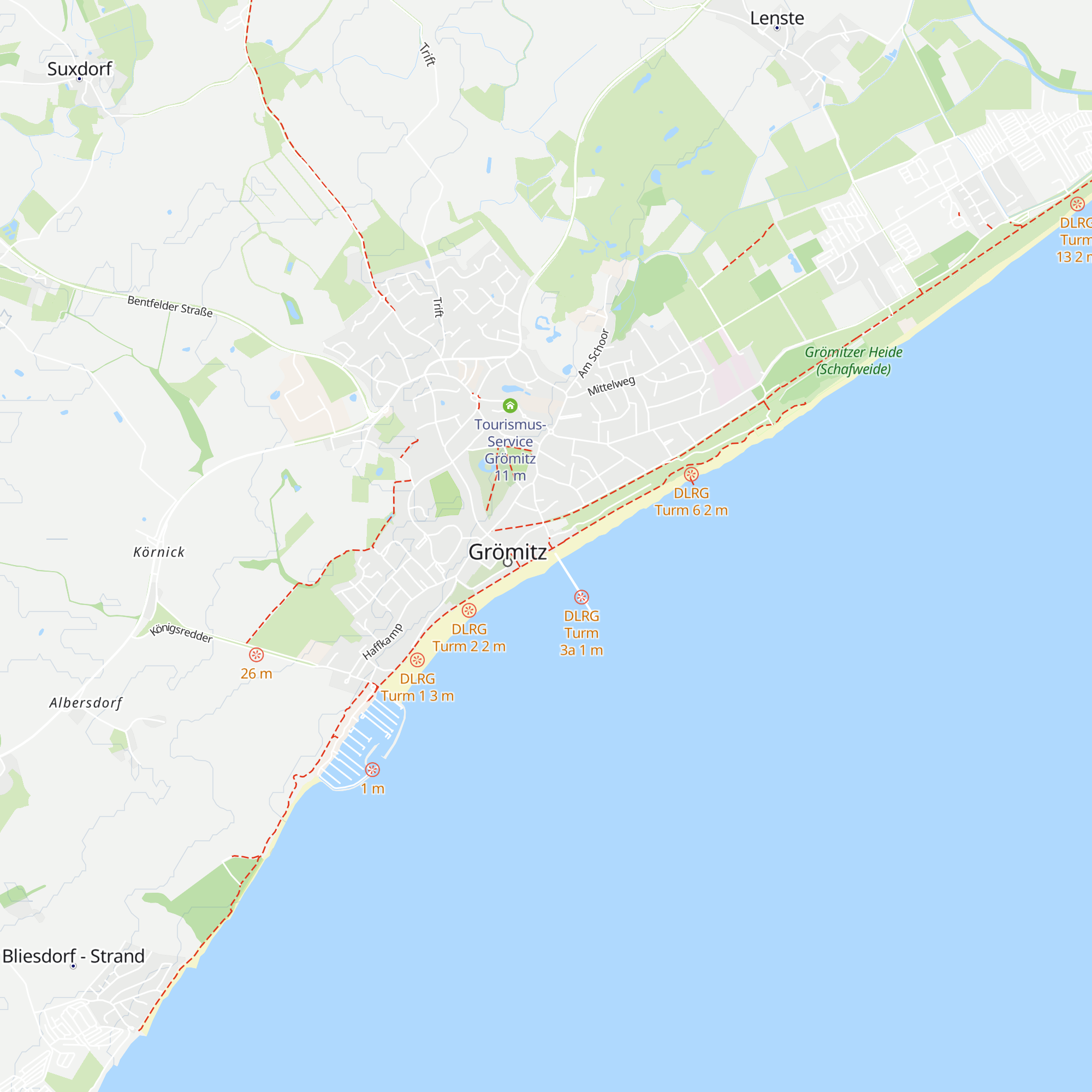 Touristeninformation map