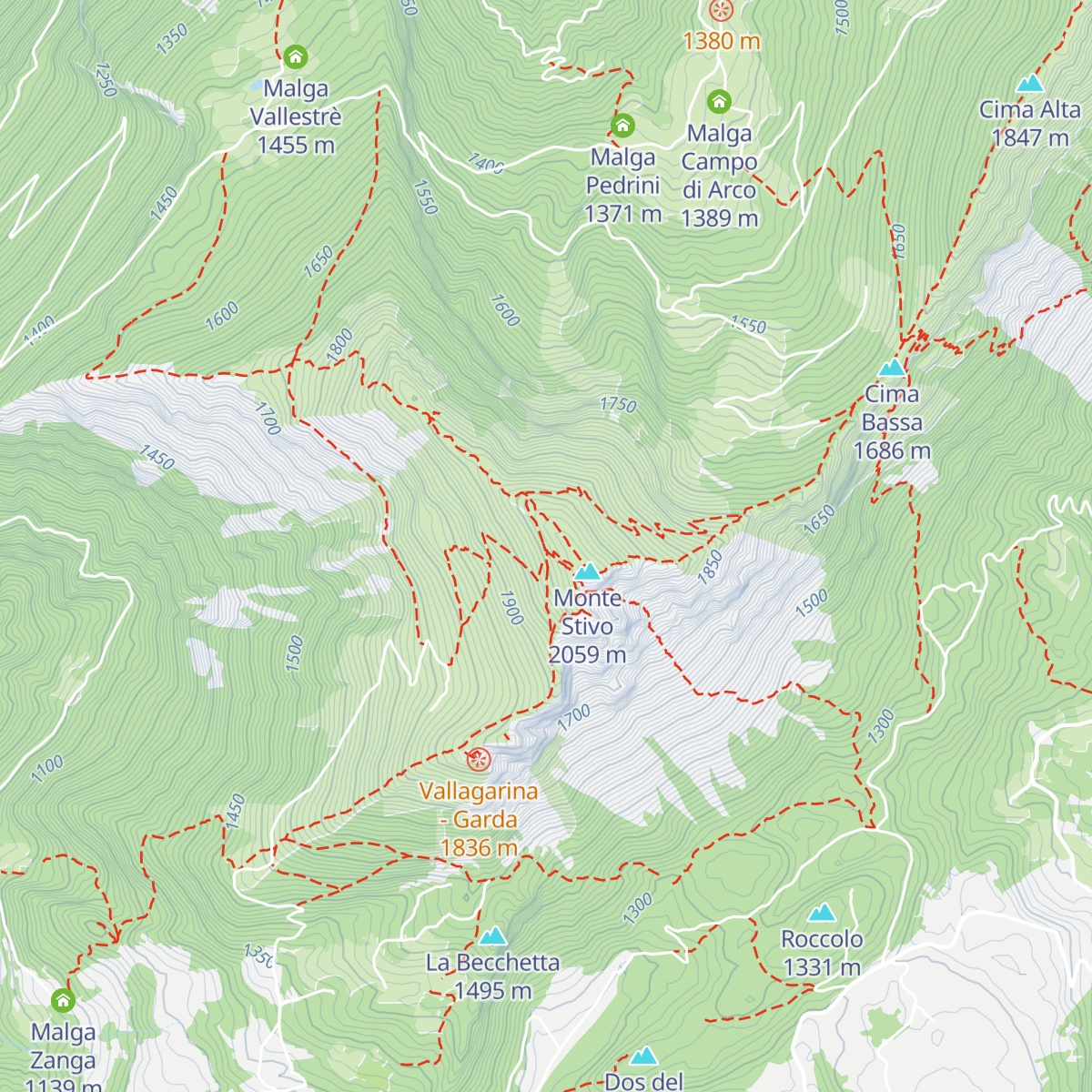 Rifugio Stivo Prospero Marchetti map