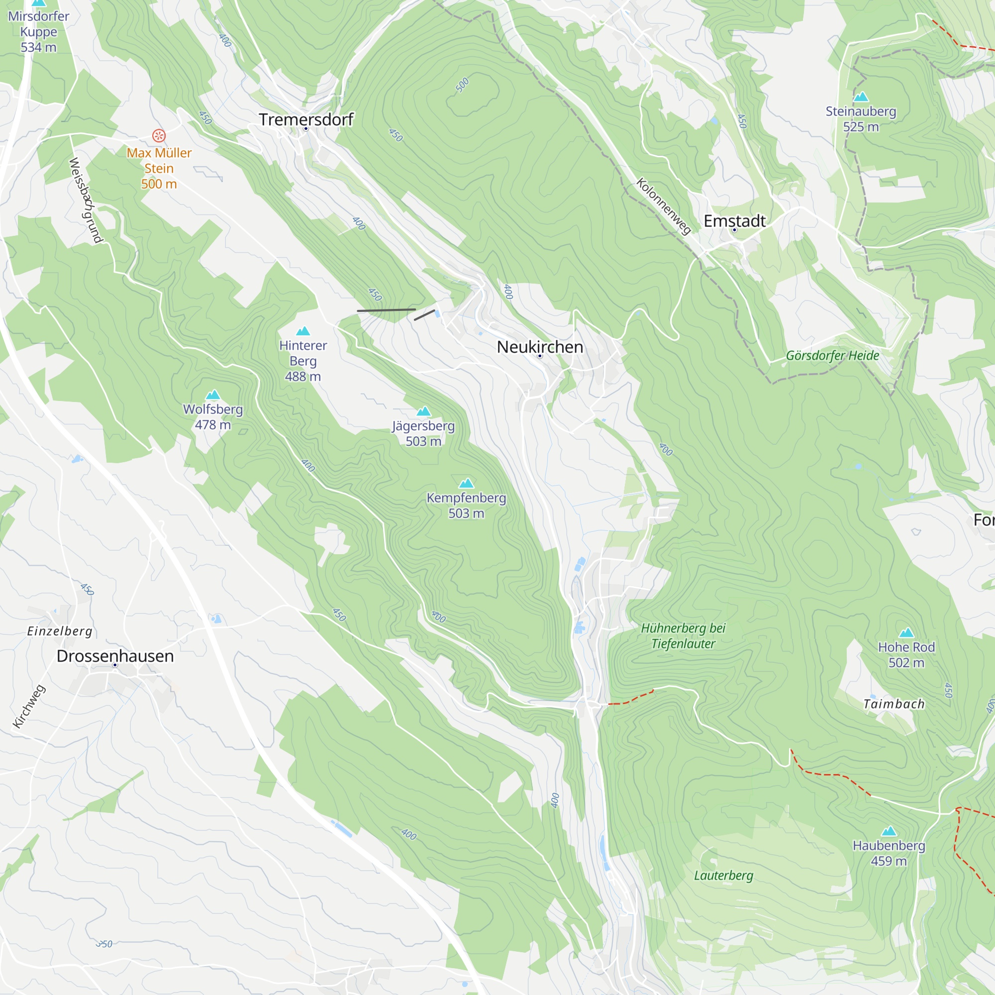 Blockhütte map