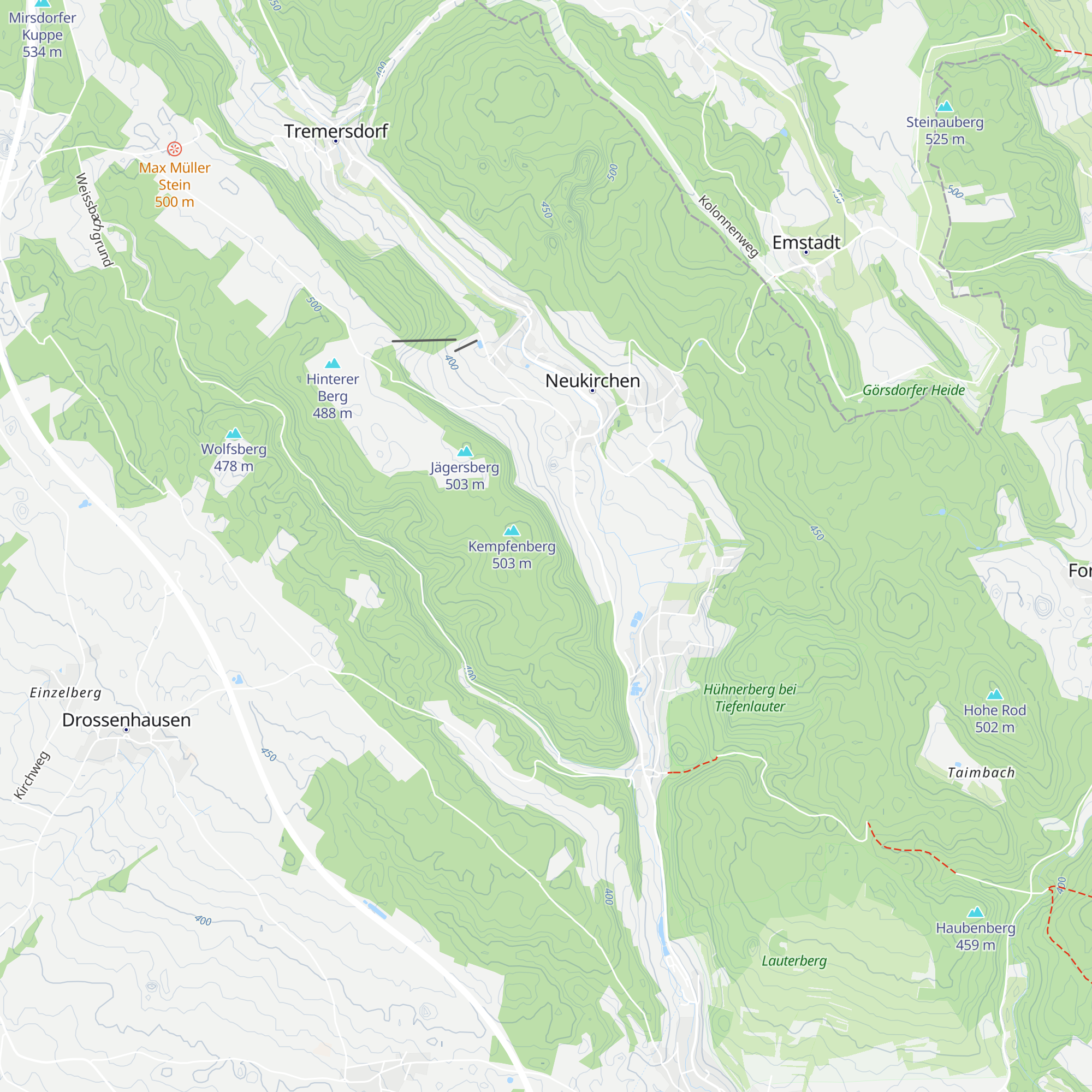 Blockhütte map