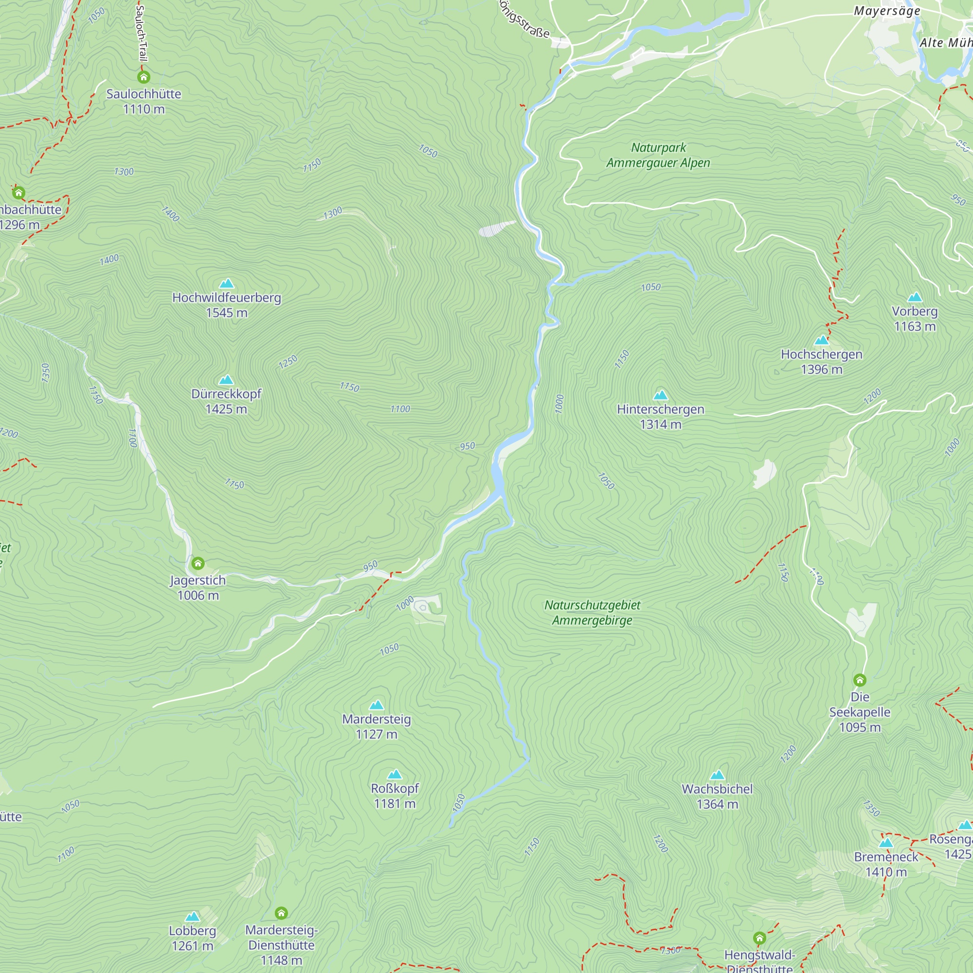 Jungholz Hütte map