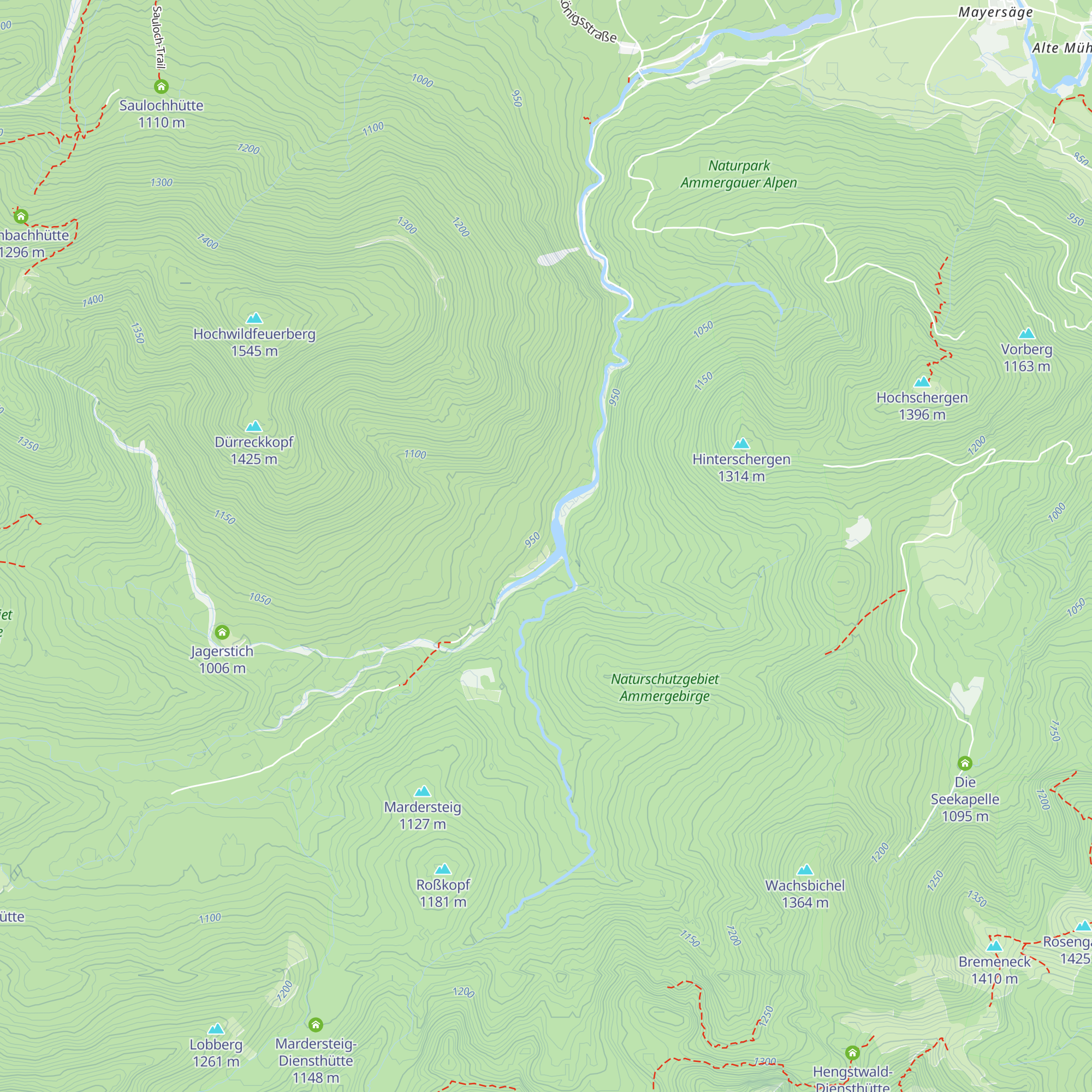 Jungholz Hütte map