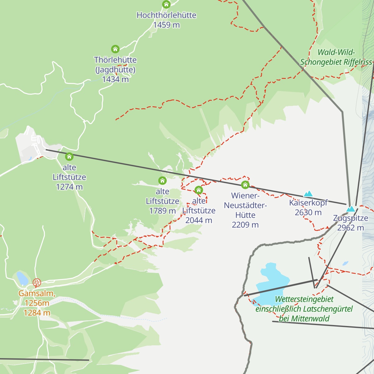 alte Liftstütze map