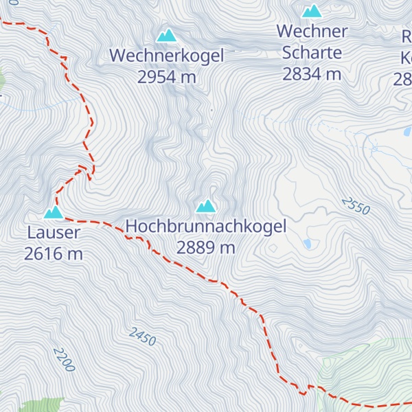 Map of Hochbrunnachkogel
