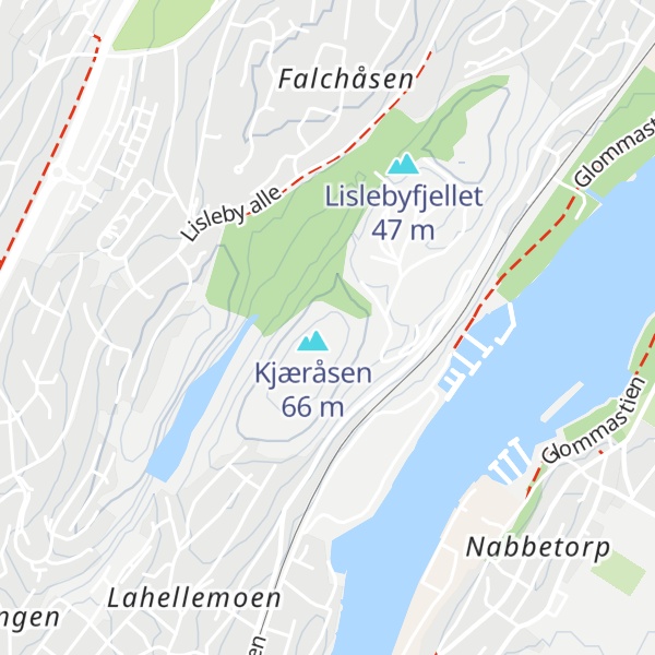 Map of Mørkedalen
