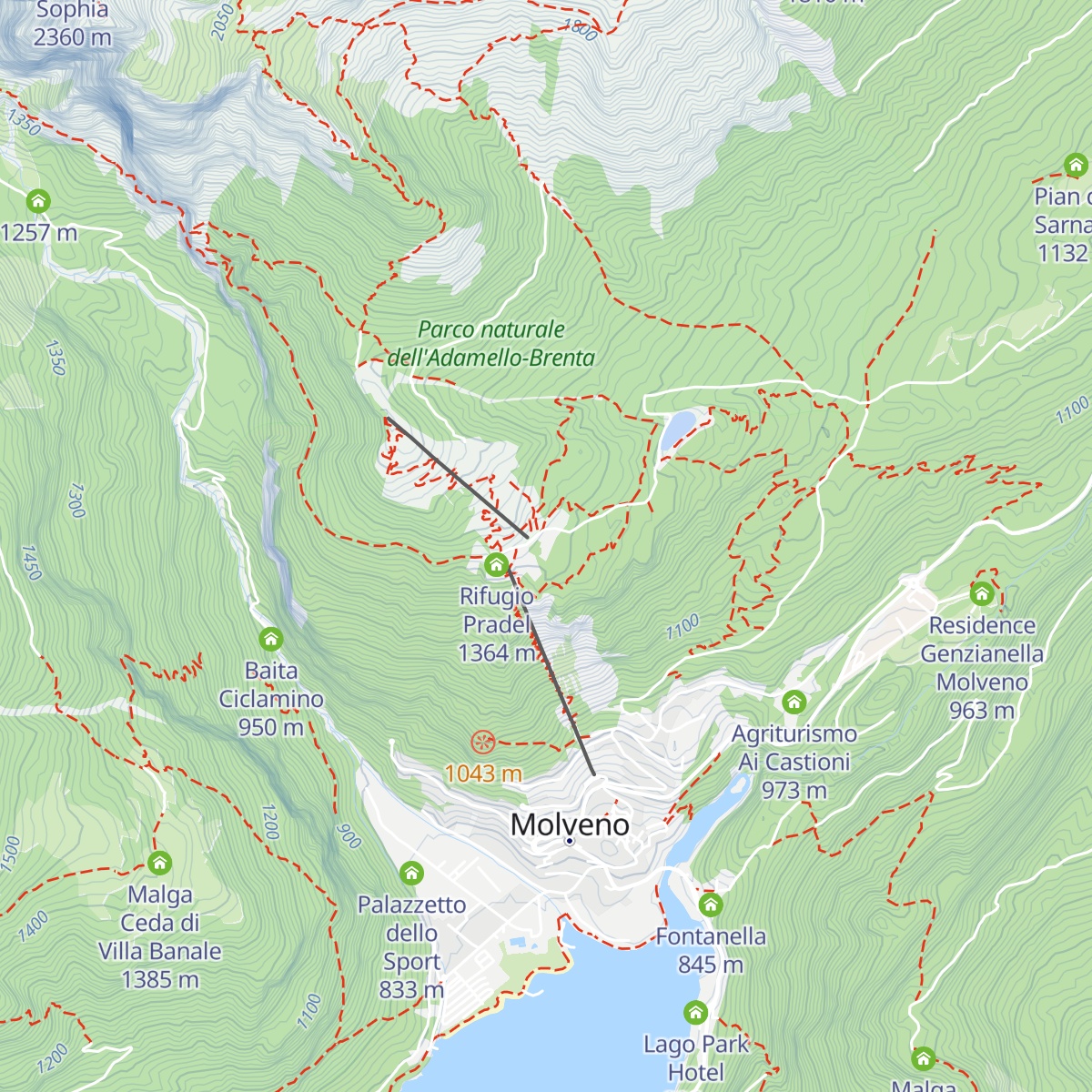 Piccola Baita map