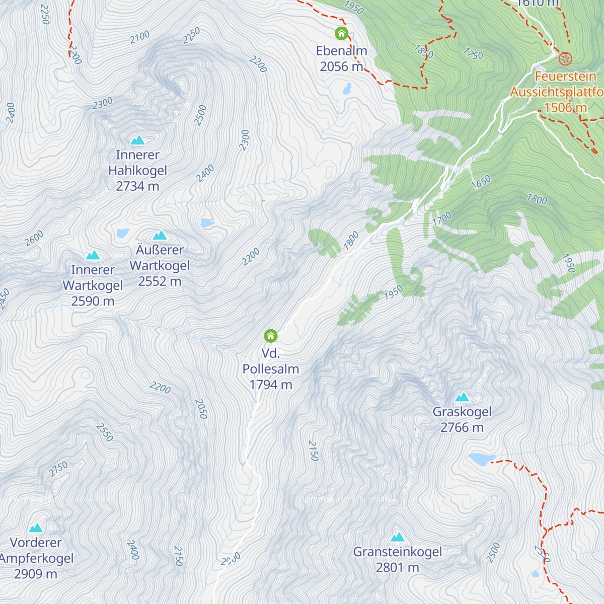 Vordere Pollesalm map