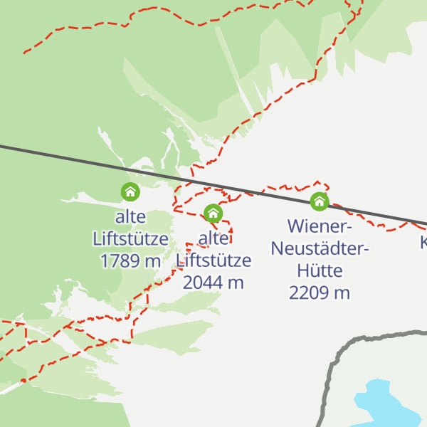 Map of alte Liftstütze