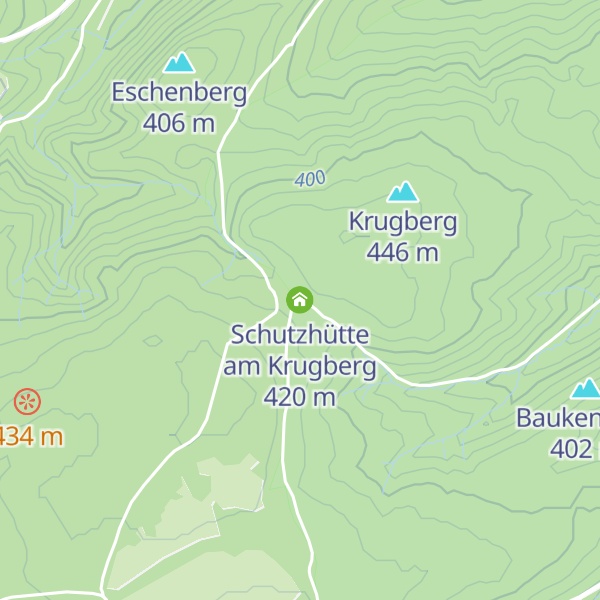Map of Schutzhütte am Krugberg