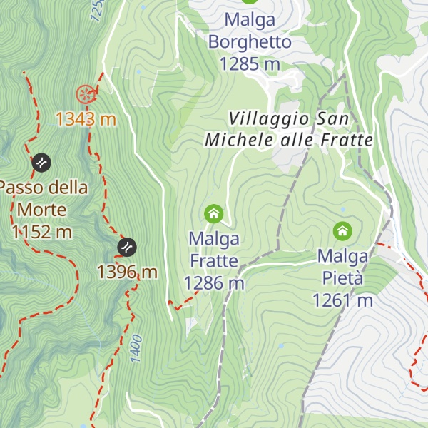 Map of Malga Fratte