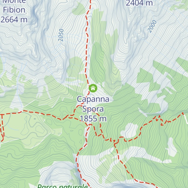 Map of Malga Cavedago
