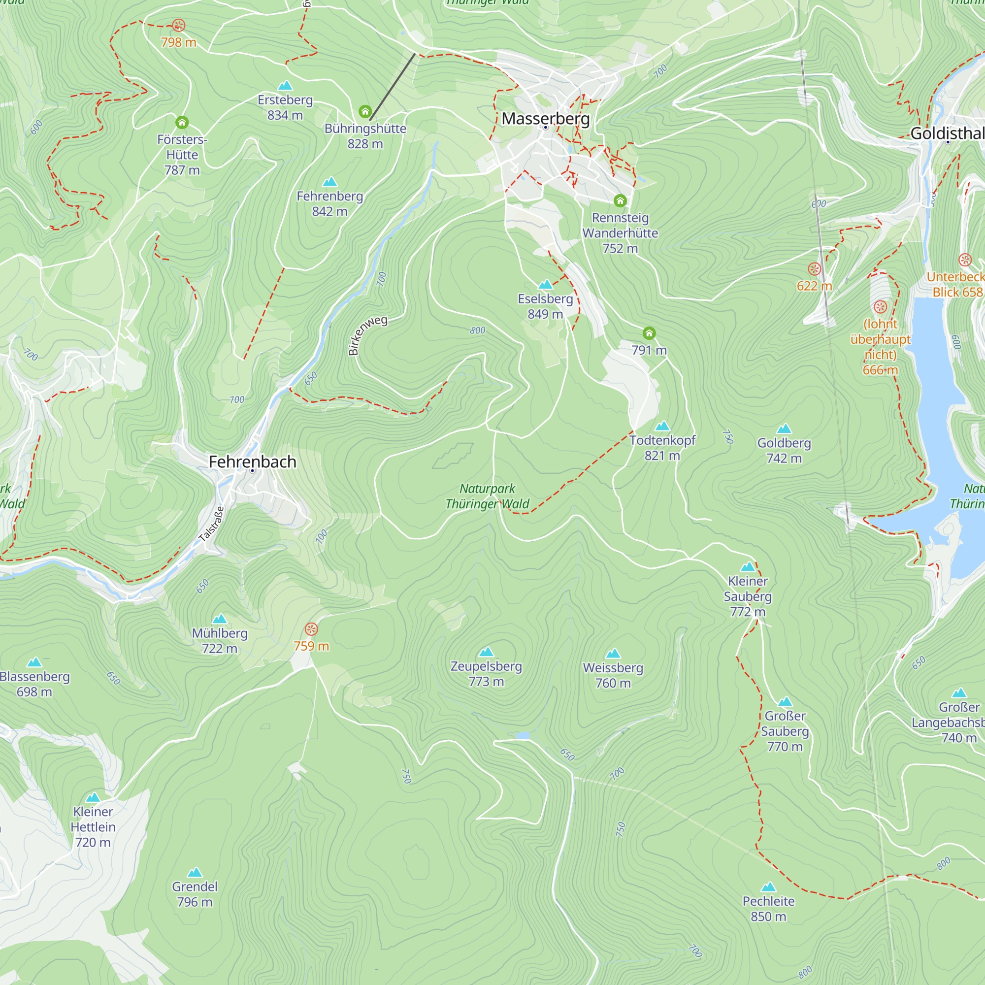 Werraquell-Hütte map