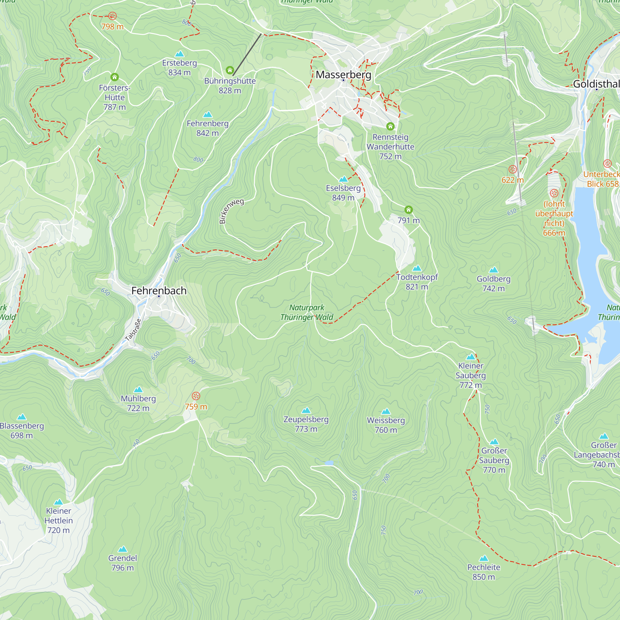 Werraquell-Hütte map