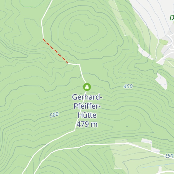 Map of Gerhard-Pfeiffer-Hütte