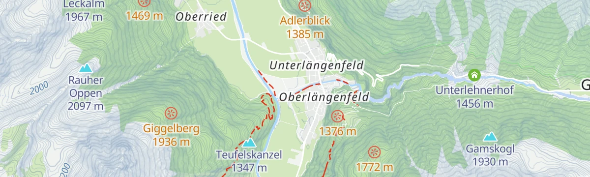 Map of the start of 6049 Adlerblickrunde