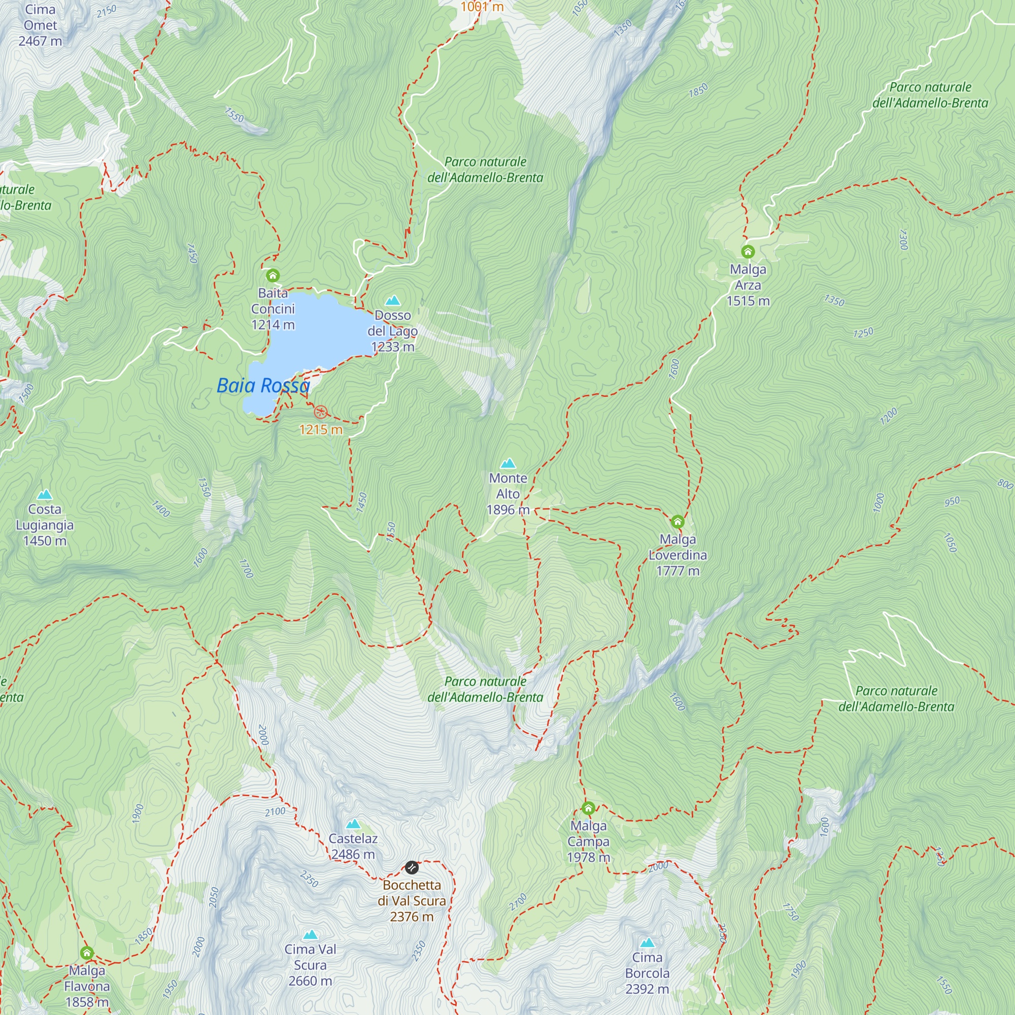 Malga Termoncello map