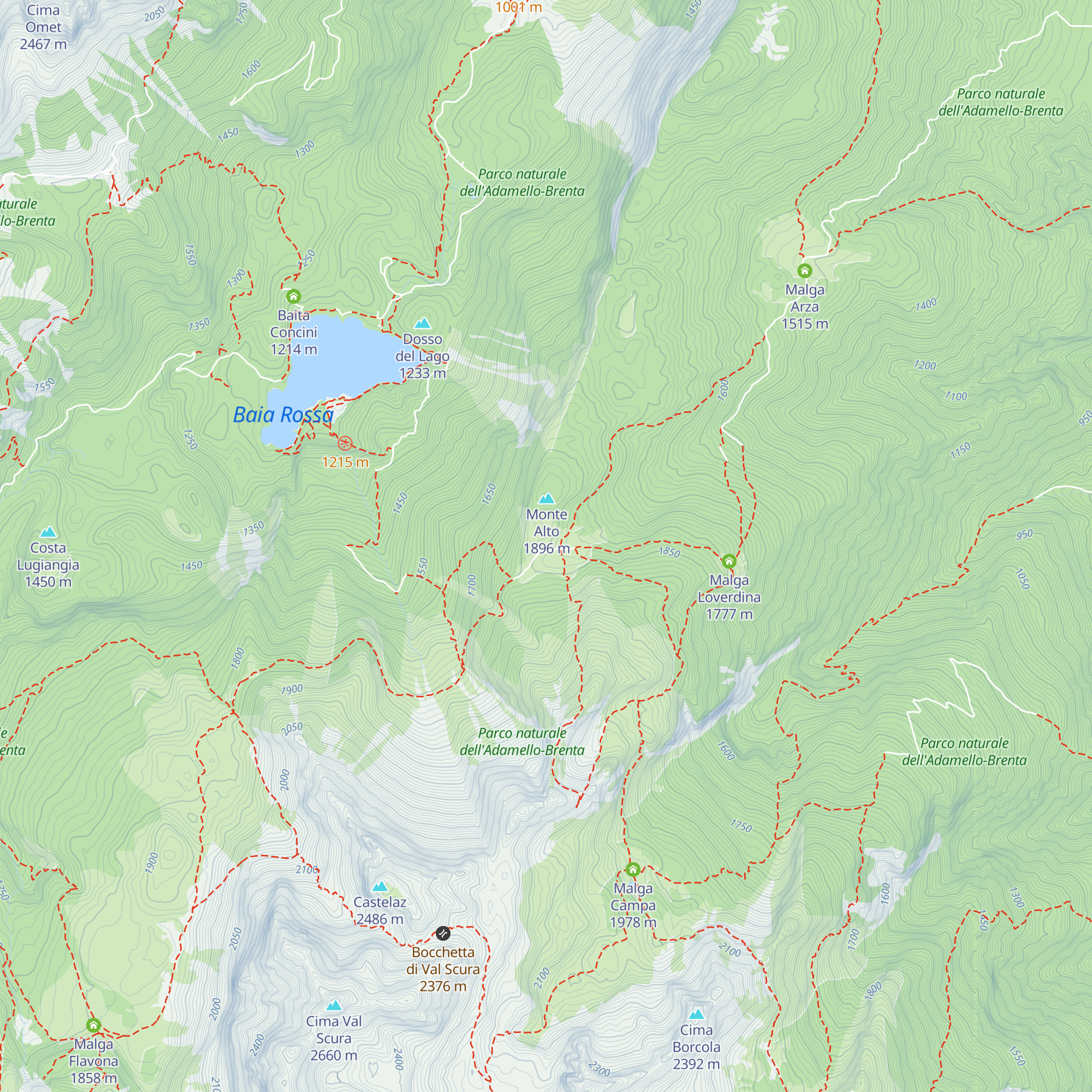Malga Termoncello map