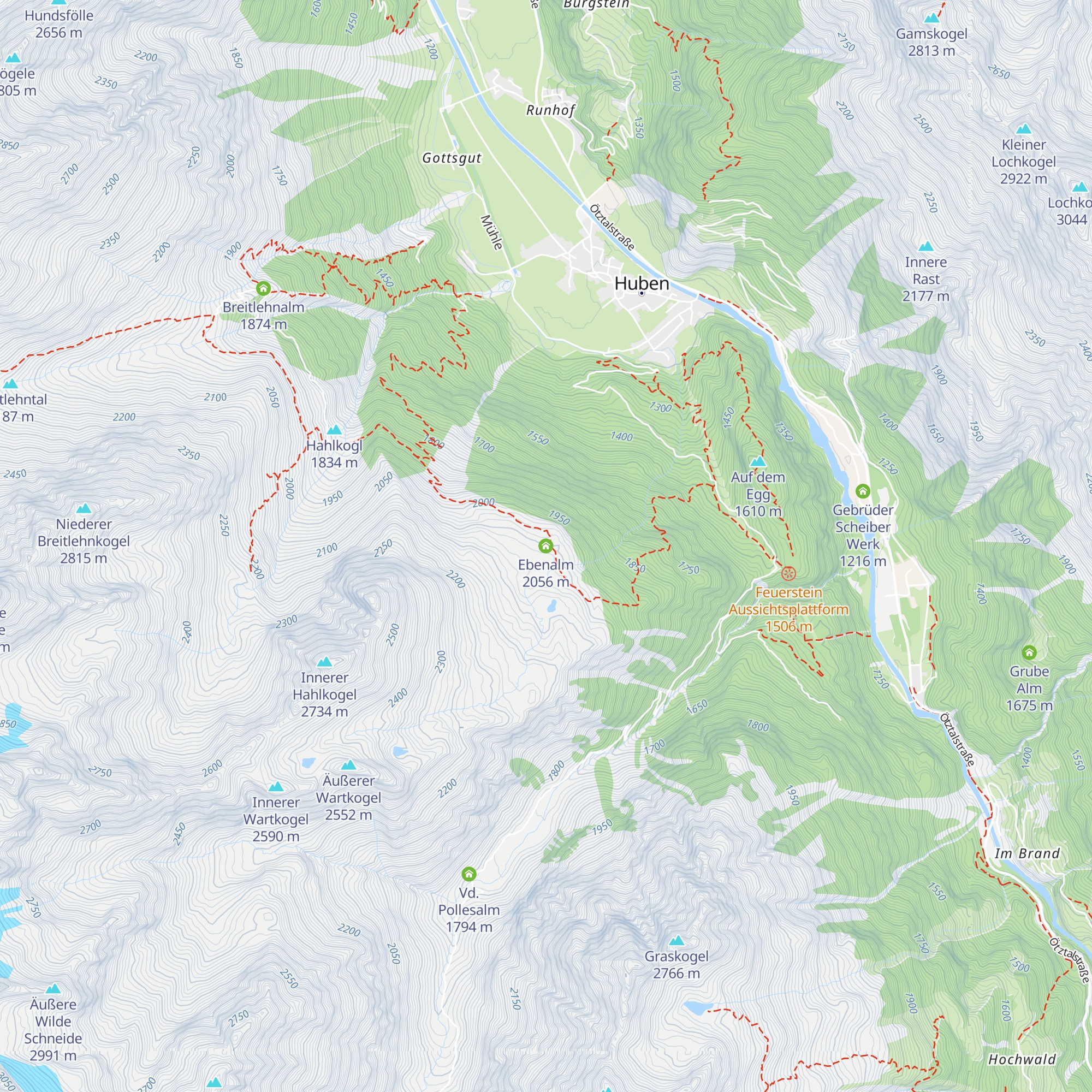 Ebenalm map