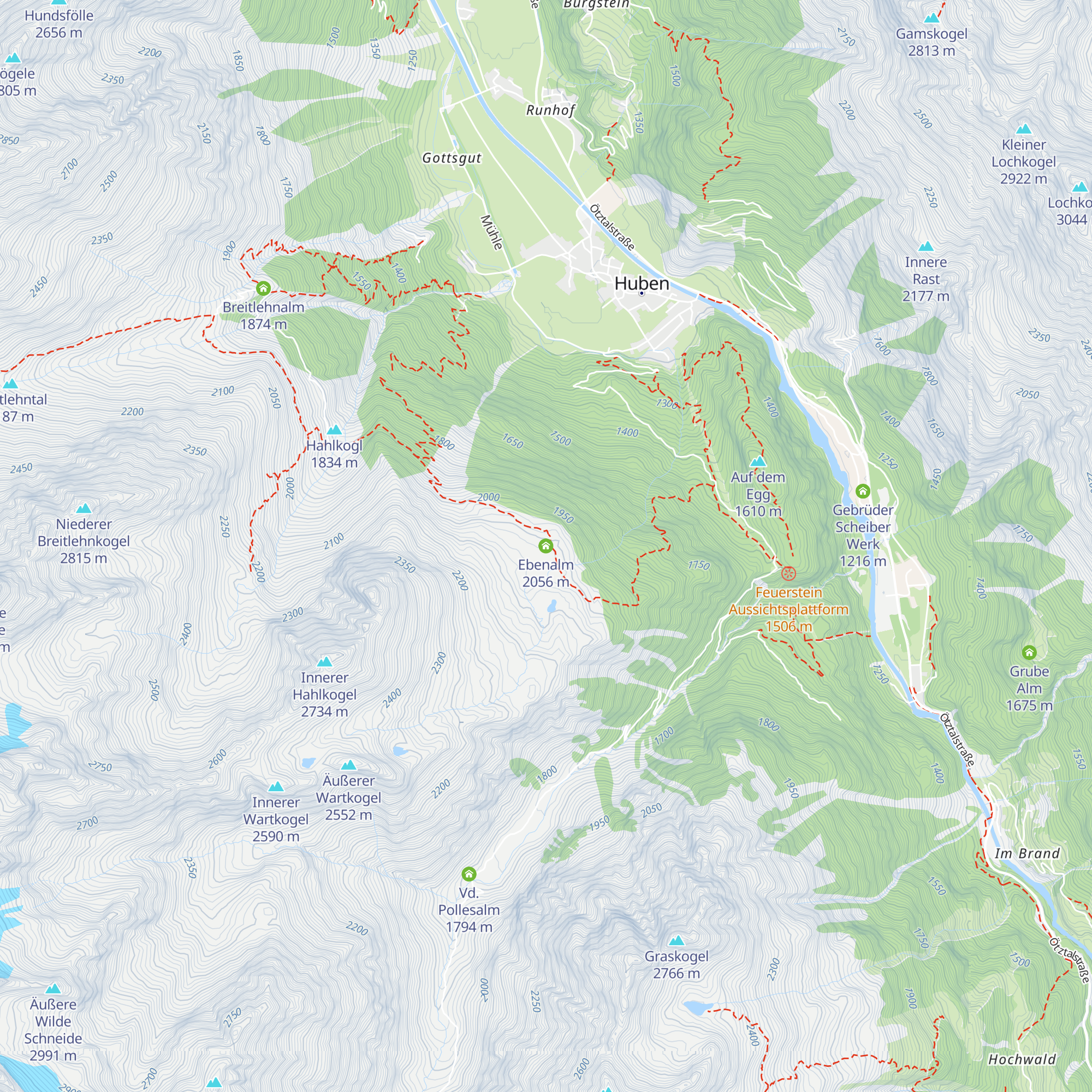 Ebenalm map