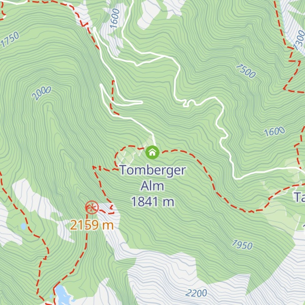 Map of Tomberger Alm