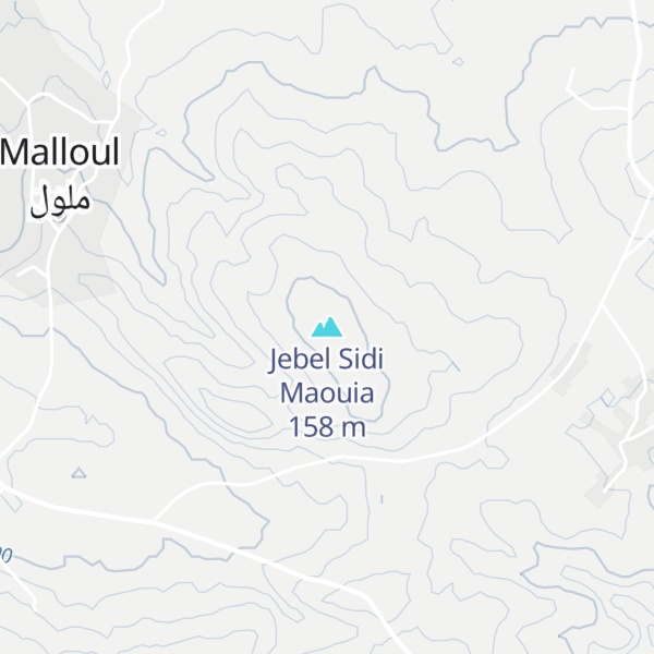 Map of Jebel Sidi Maouia