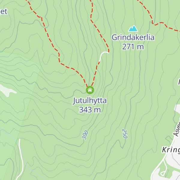 Map of Jutulhytta