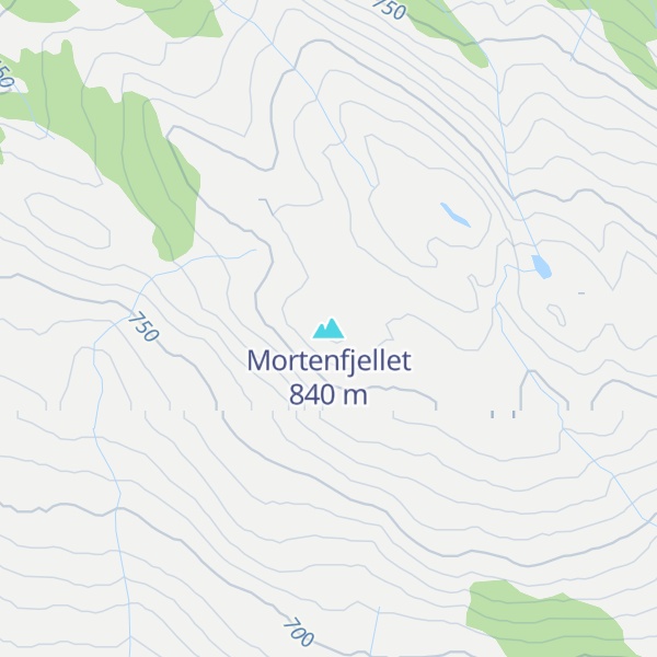 Map of Mortenfjellet