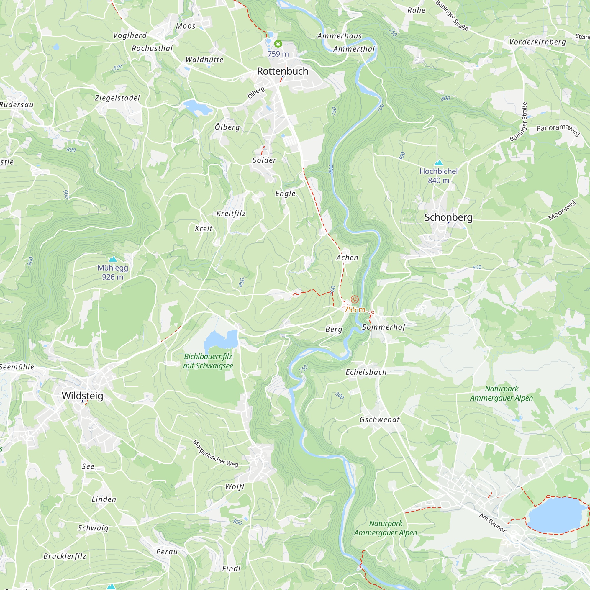 Schönegger Käsealm map