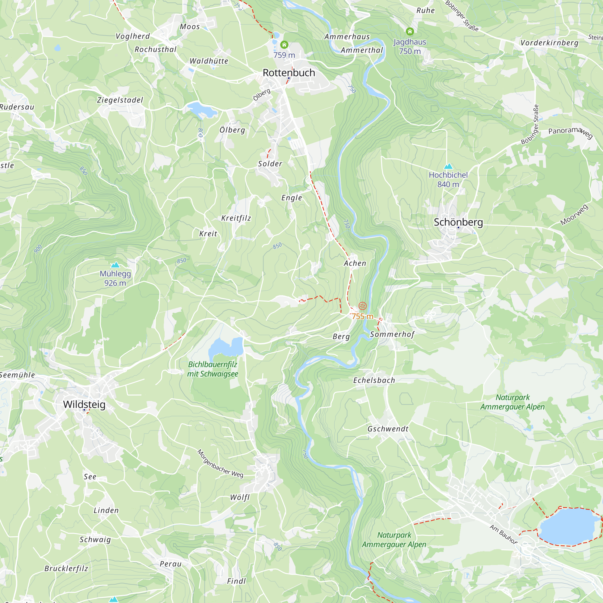 Schönegger Käsealm map