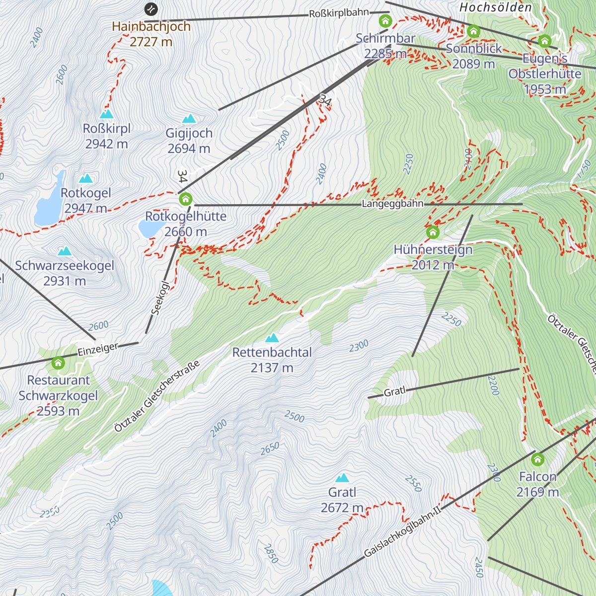 Rettenbachalm map