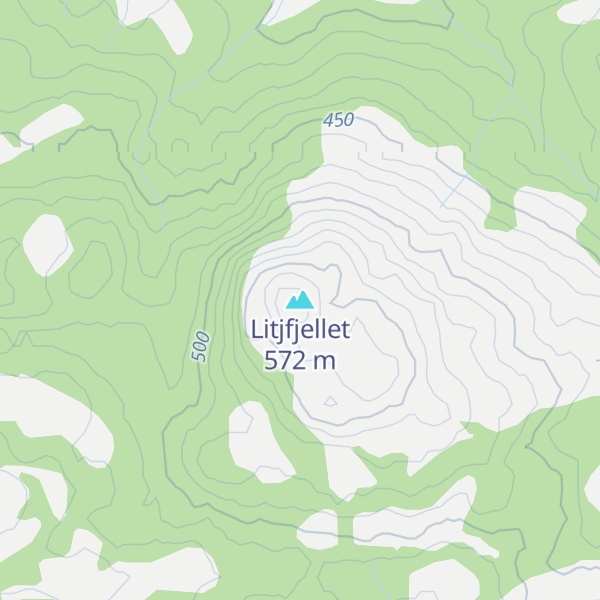Map of Litjfjellet