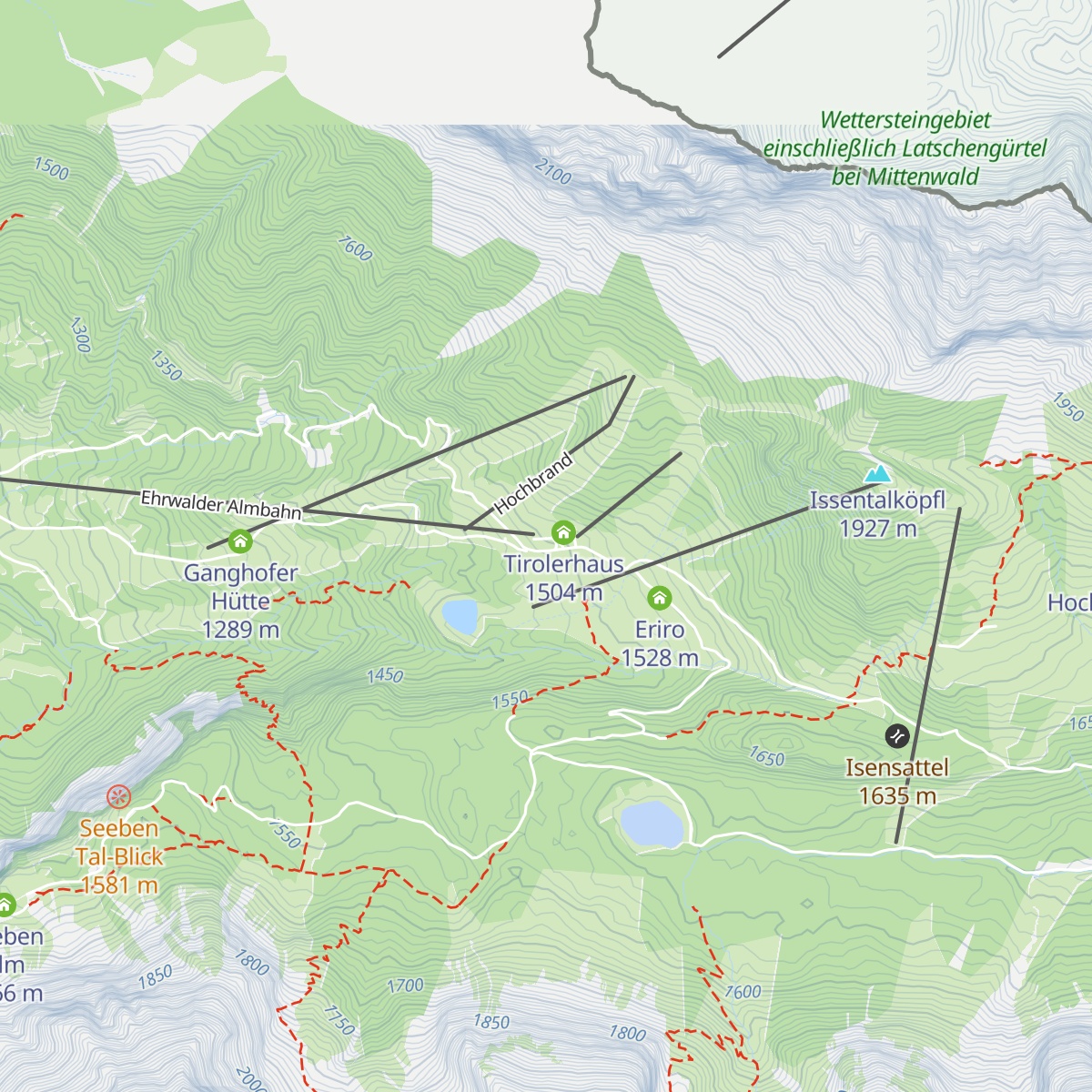 Gasthof Ehrwalder Alm map