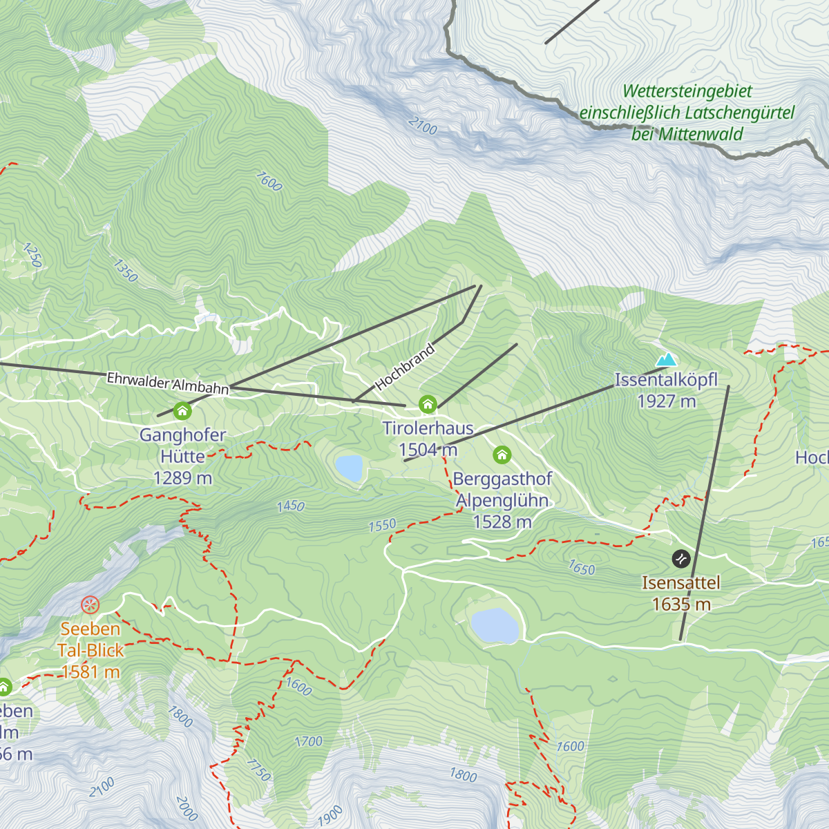 Gasthof Ehrwalder Alm map