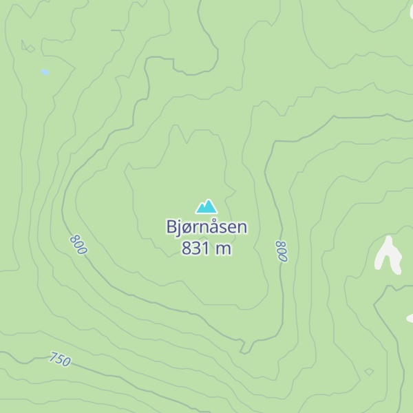Map of Bjørnåsen
