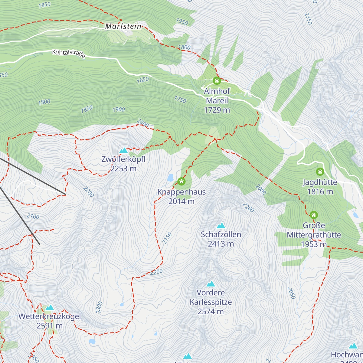 Knappenhaus map
