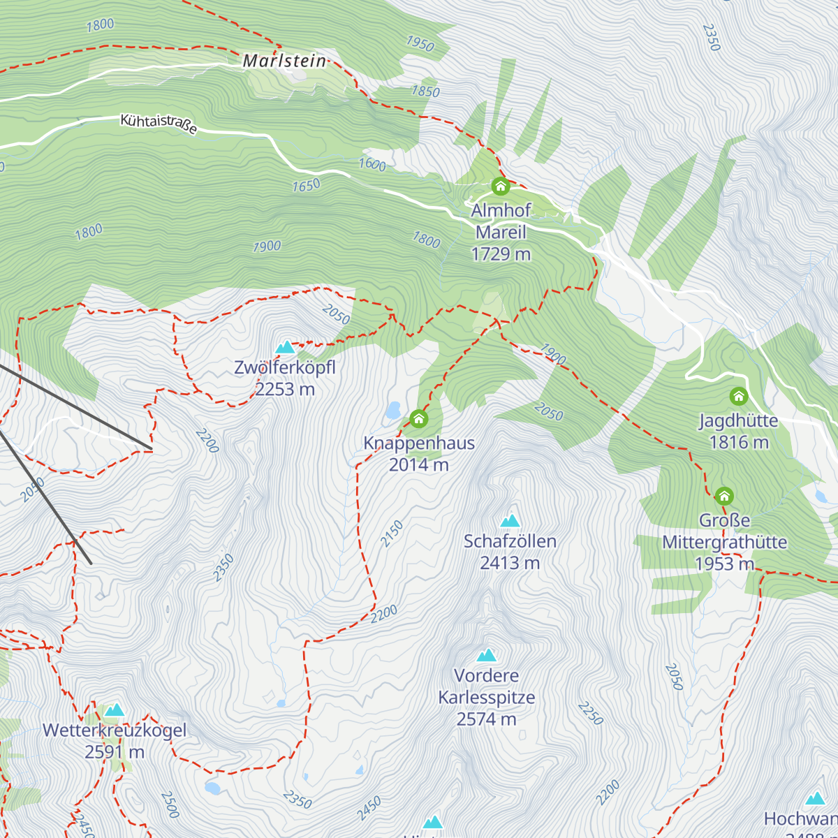 Knappenhaus map