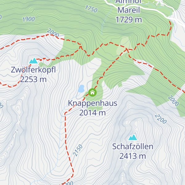 Map of Knappenhaus