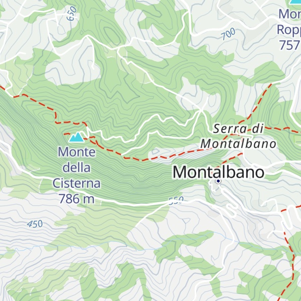 Map of Monte della Riva