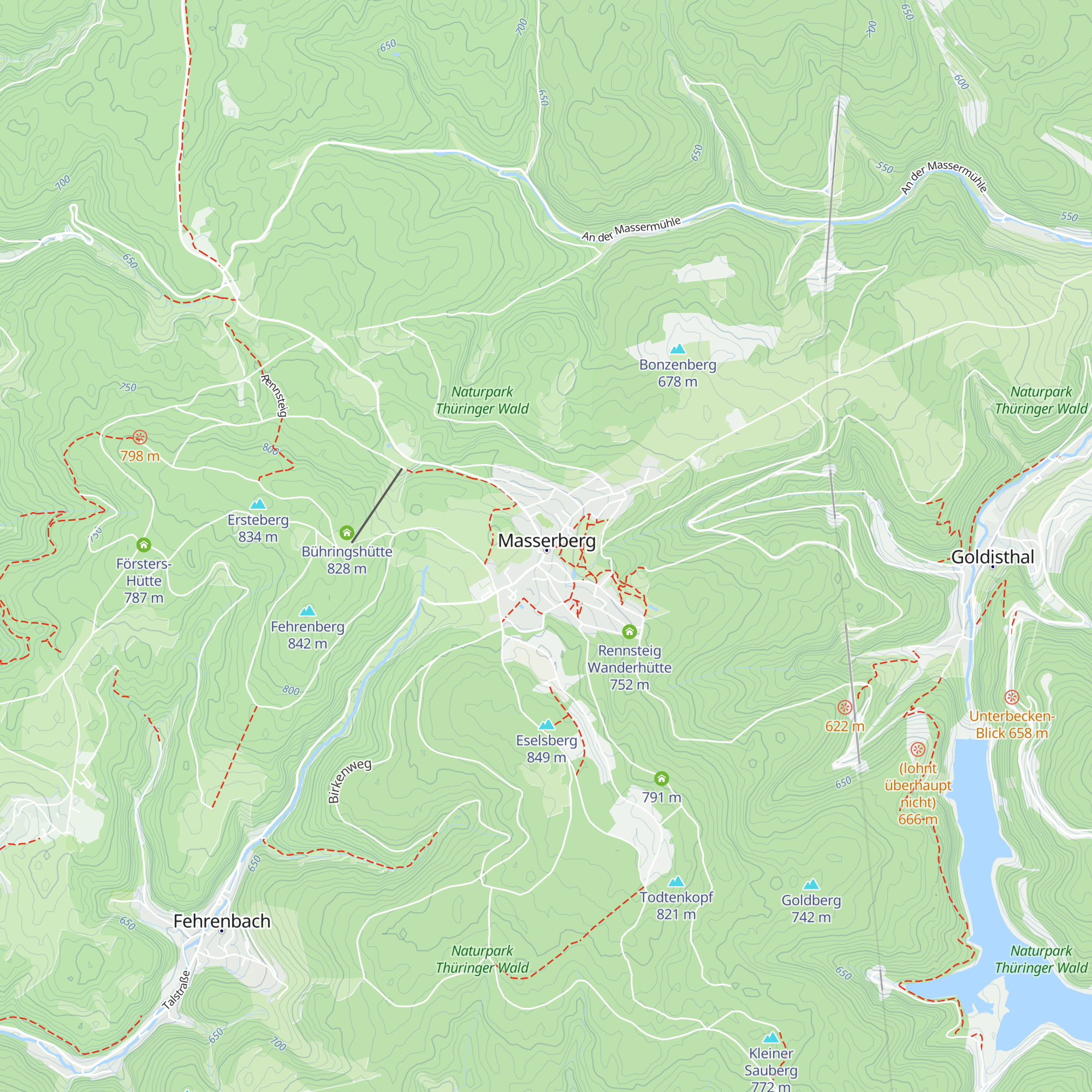 Masserberg - Information map