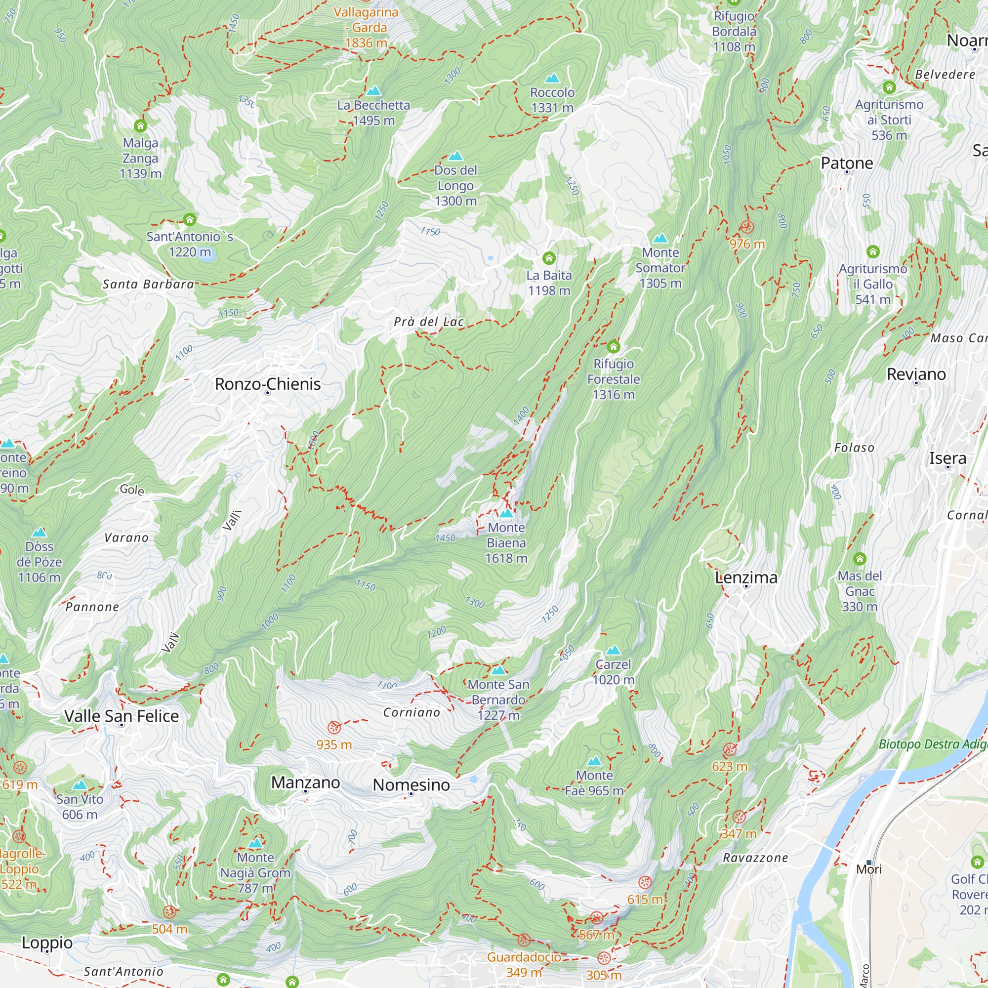 Capanna Biaena map