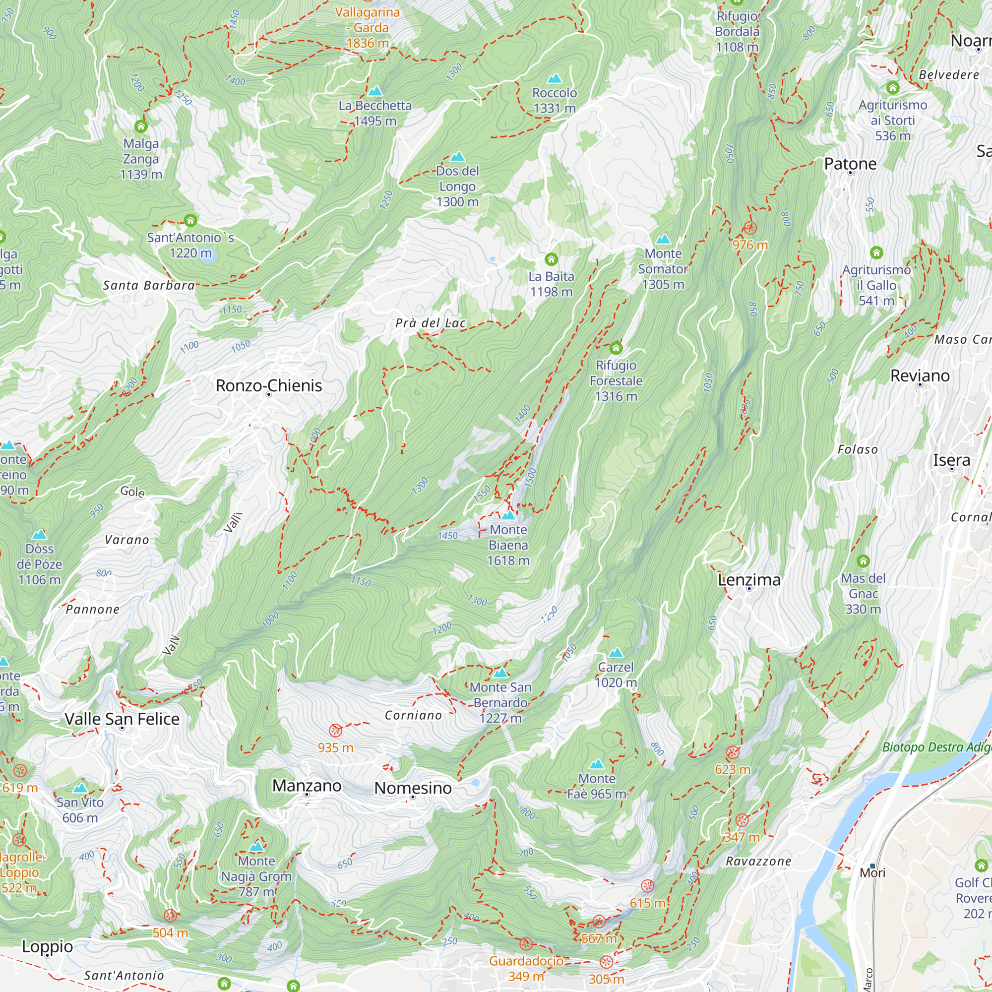 Capanna Biaena map