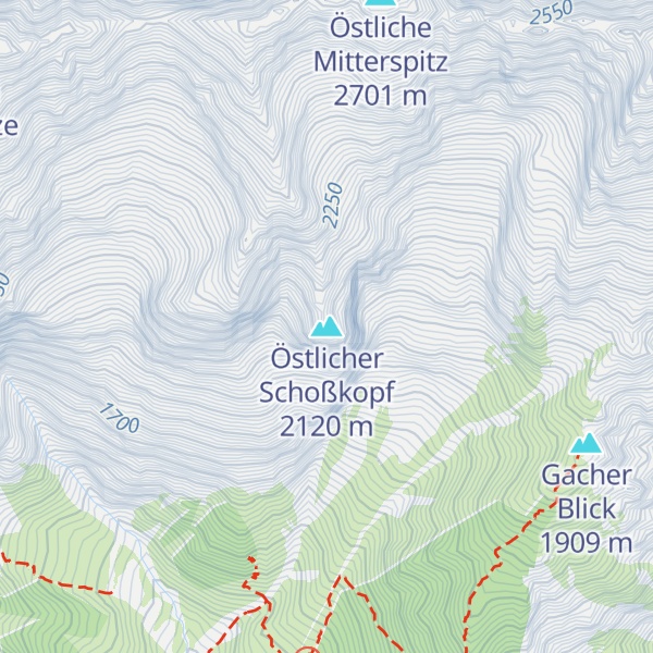 Map of Östlicher Schoßkopf