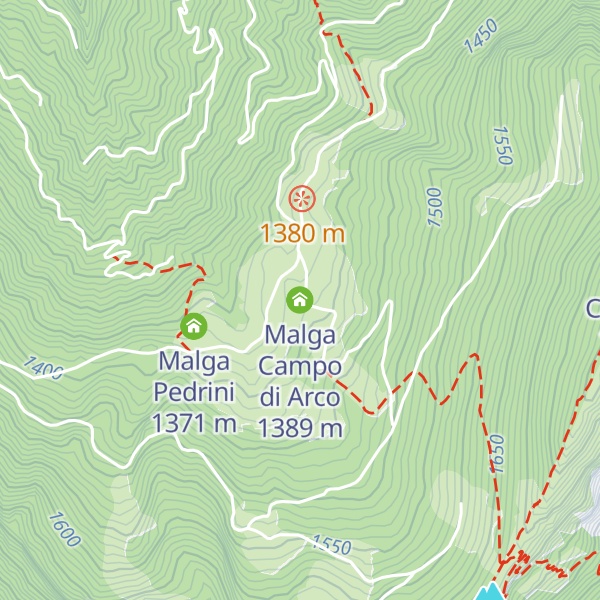 Map of Malga Campo di Arco