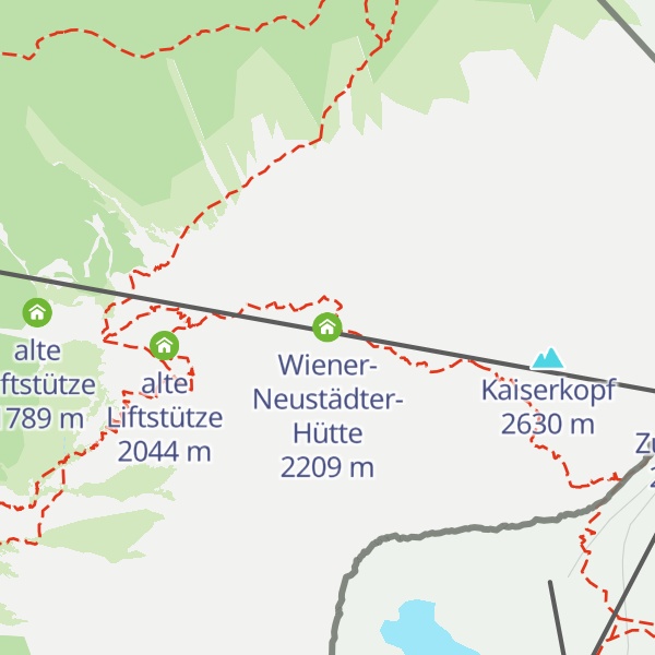 Map of Wiener-Neustädter-Hütte