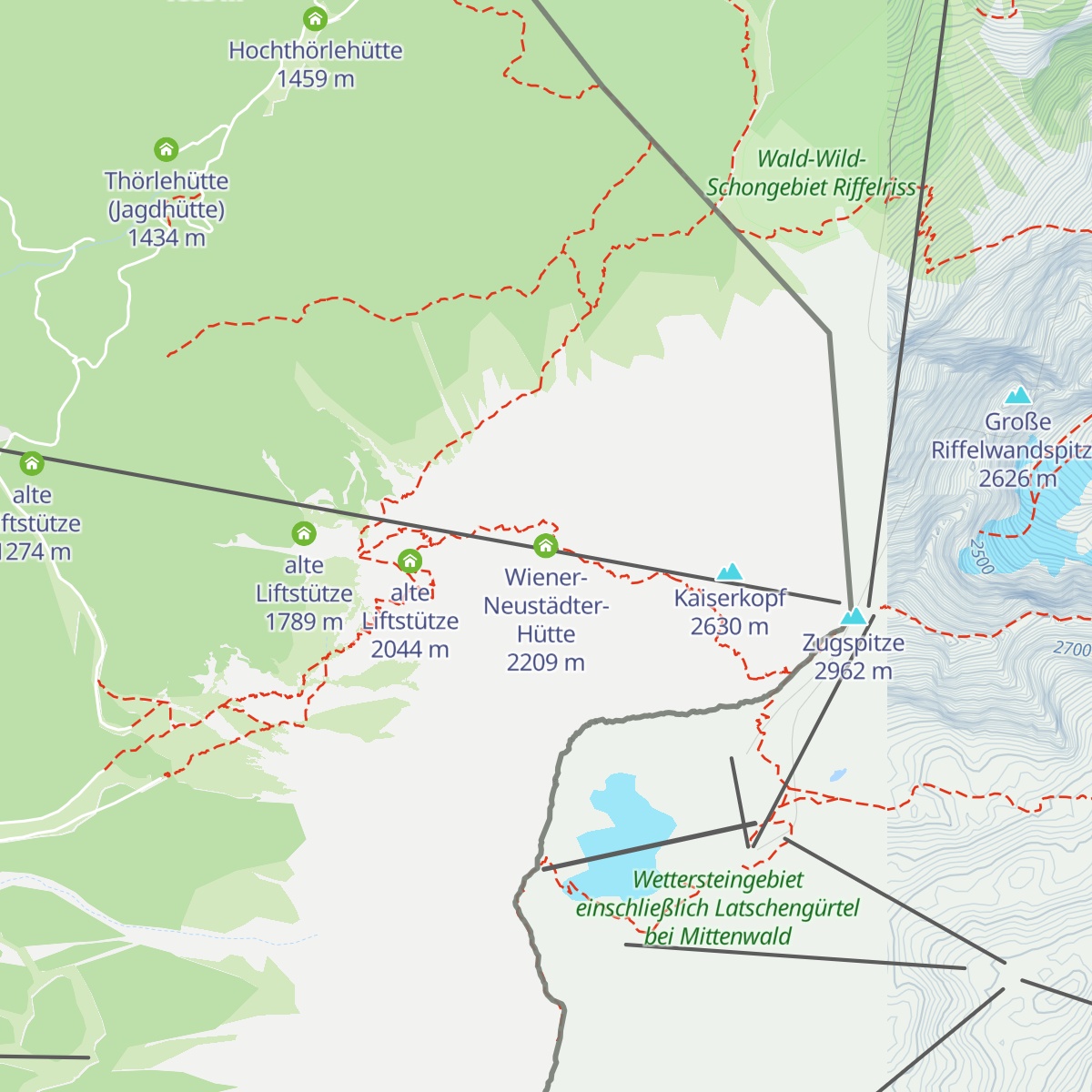 Wiener-Neustädter-Hütte map